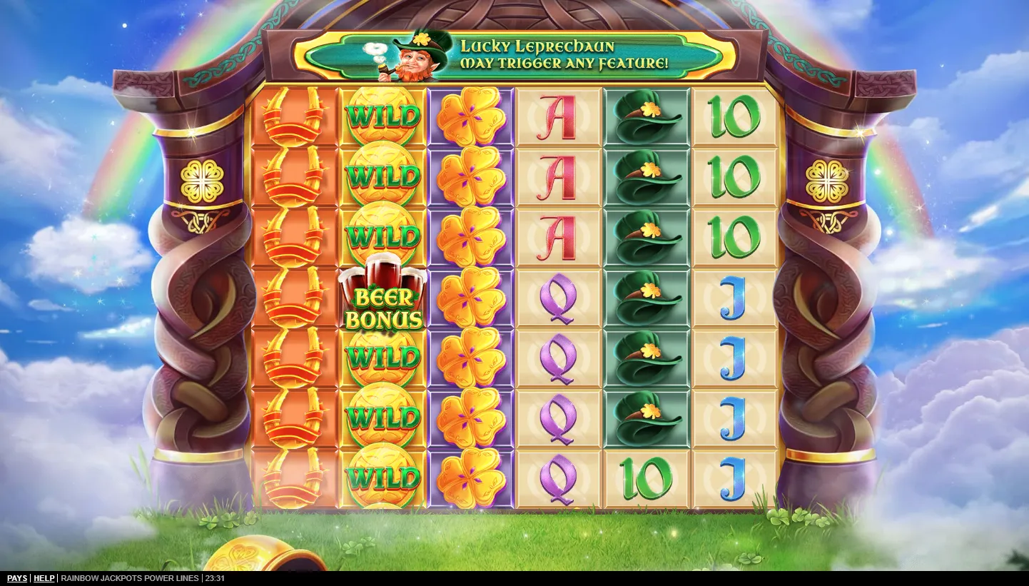 Rainbow Jackpots Power Lines Demo Play 