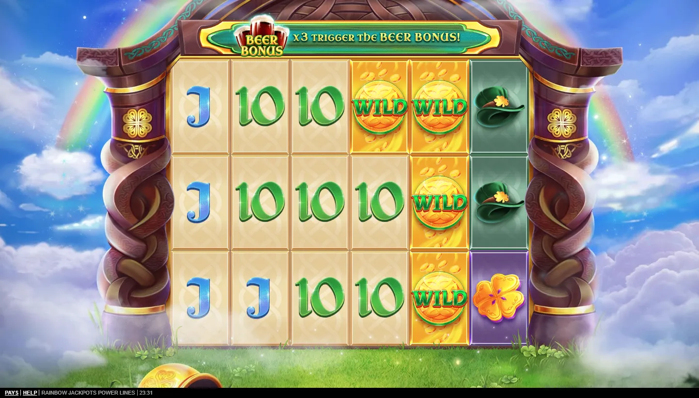 Rainbow Jackpots Power Lines screen 2