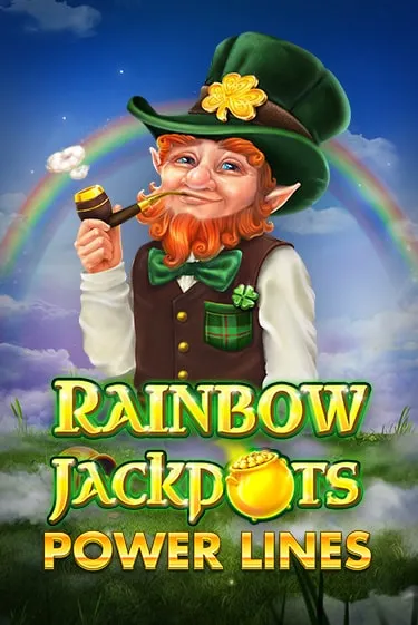 Rainbow Jackpots Power Lines Slot Game Logo by Red Tiger