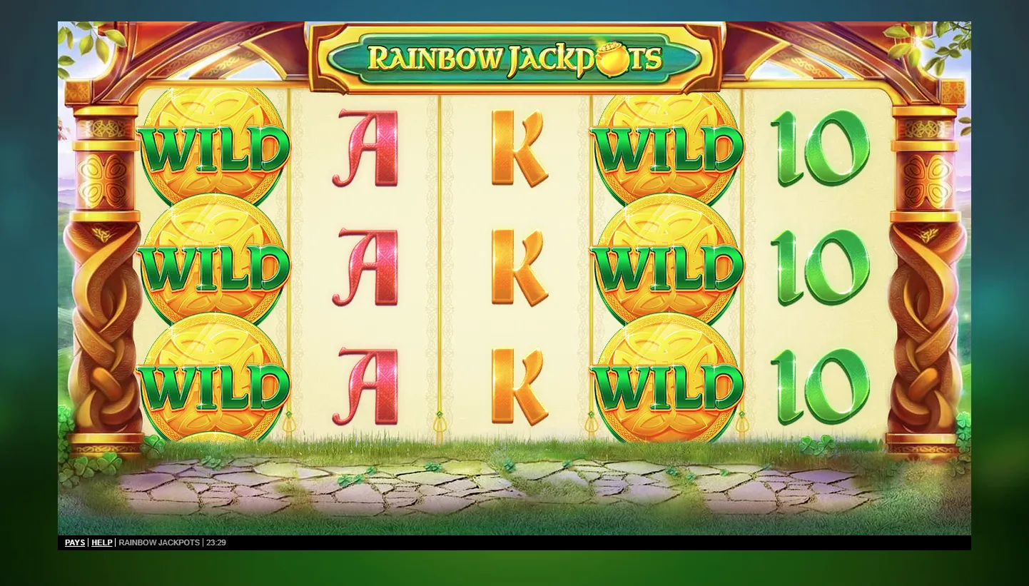 Rainbow Jackpots screen 3