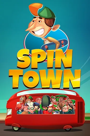 Spin Town Slot Game Logo by Red Tiger