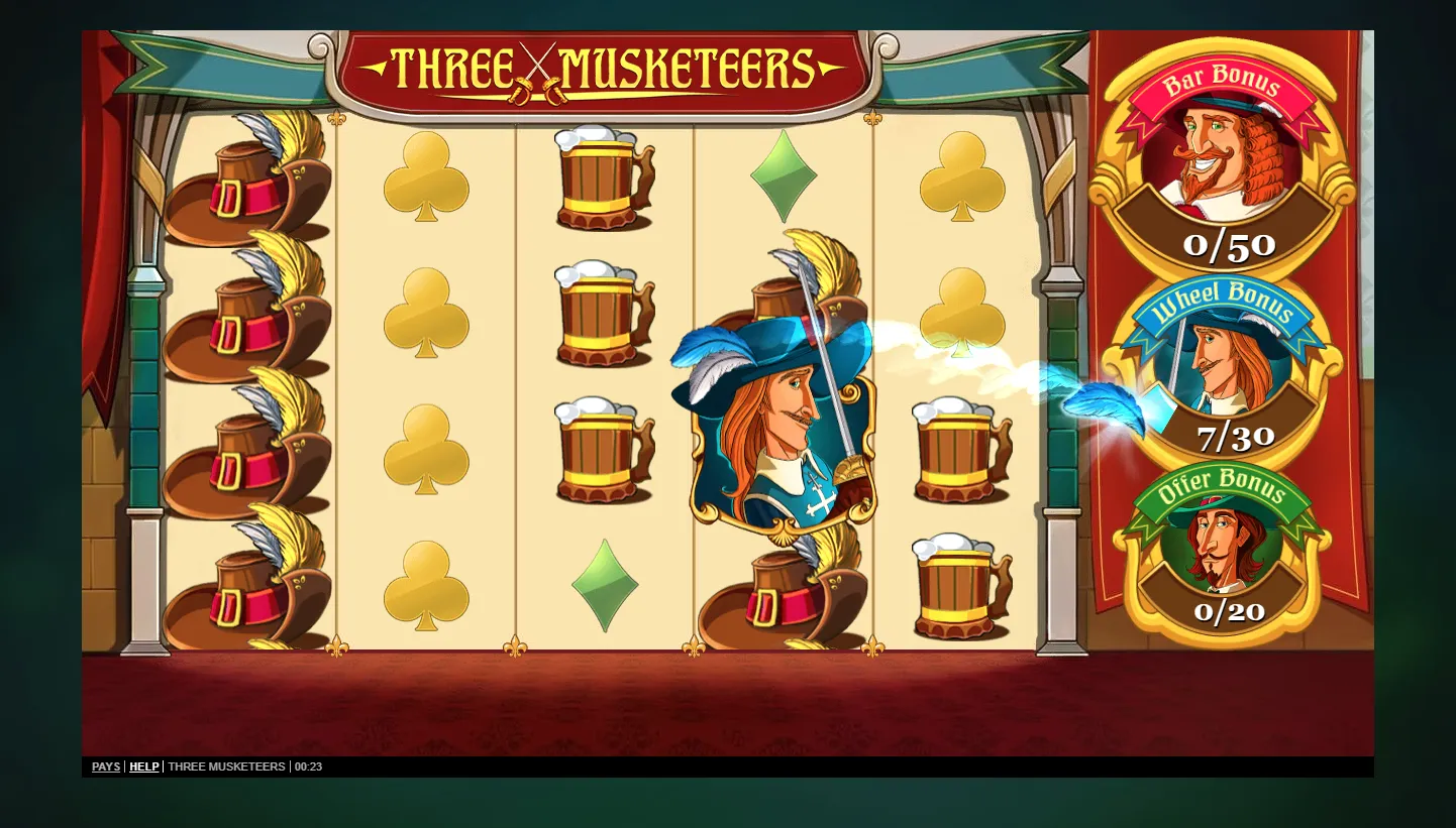 Three Musketeers Demo Play 