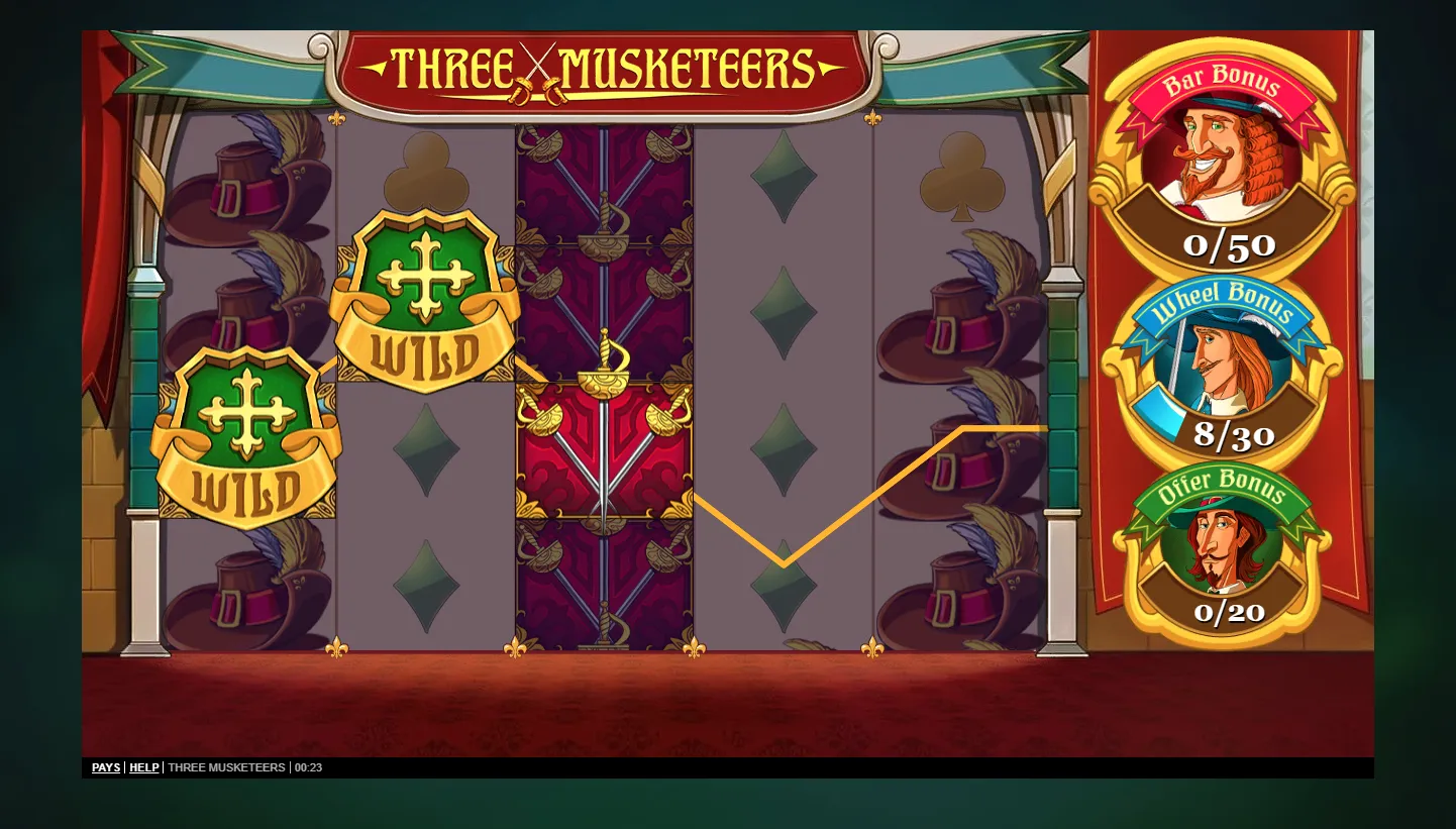 Three Musketeers screen 3