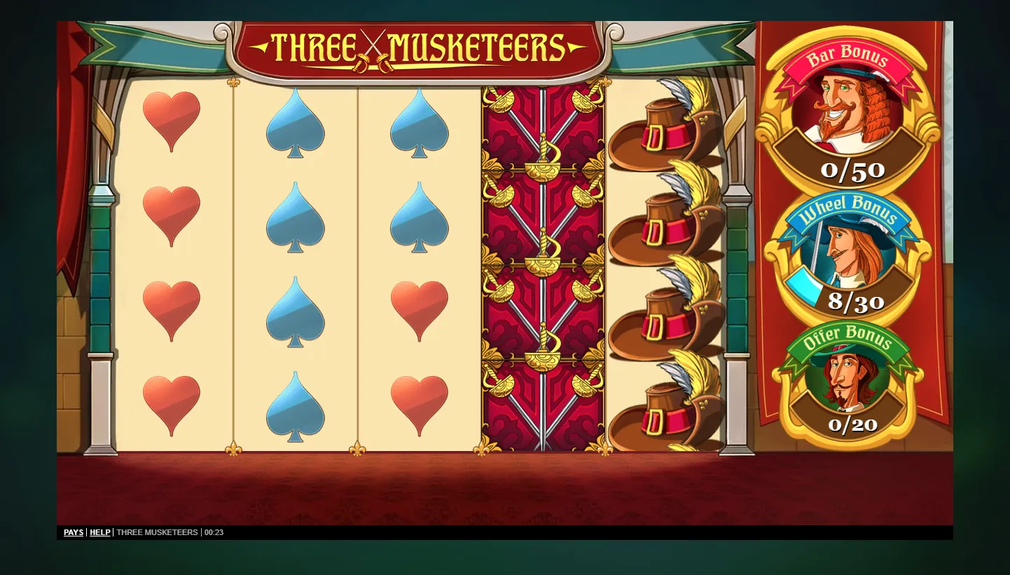 Three Musketeers screen 4