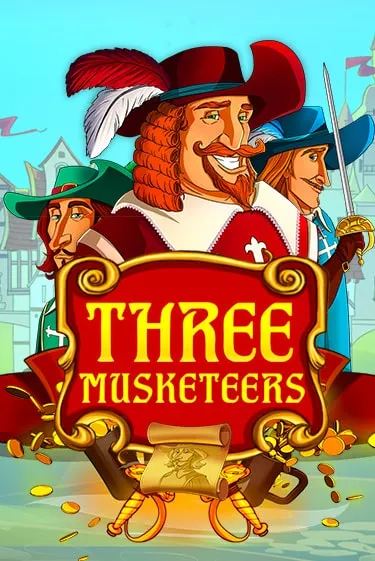 Three Musketeers Slot Game Logo by Red Tiger