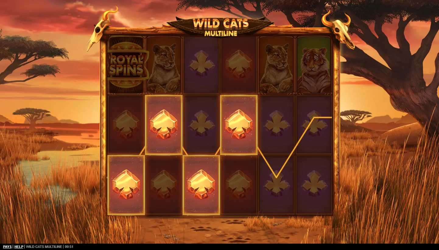 Wild Cats Multiline screen 5