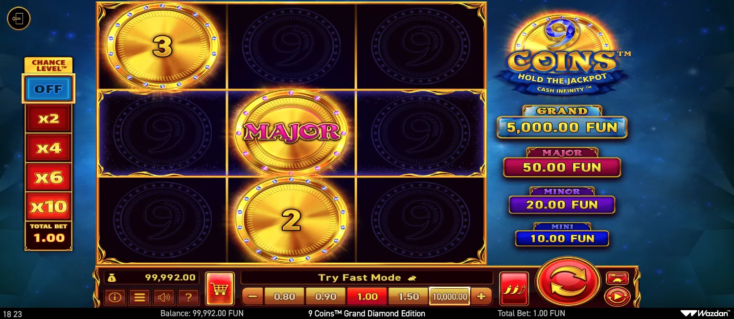 9 Coins Grand Diamond Edition Demo Play 