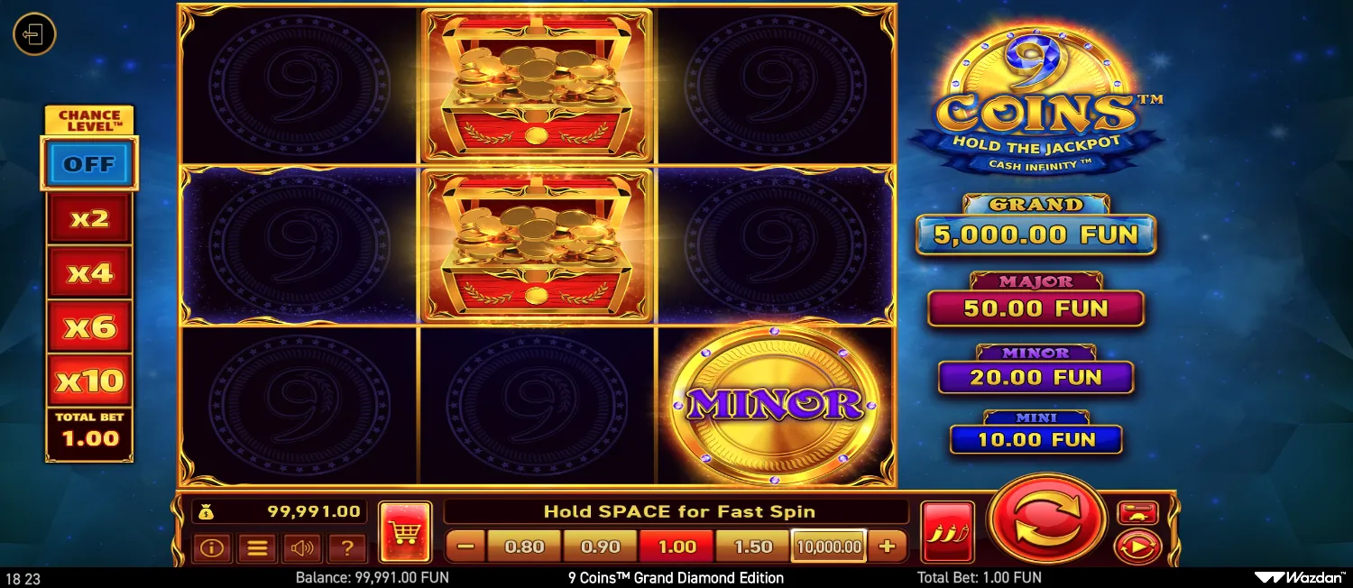 9 Coins Grand Diamond Edition screen 2