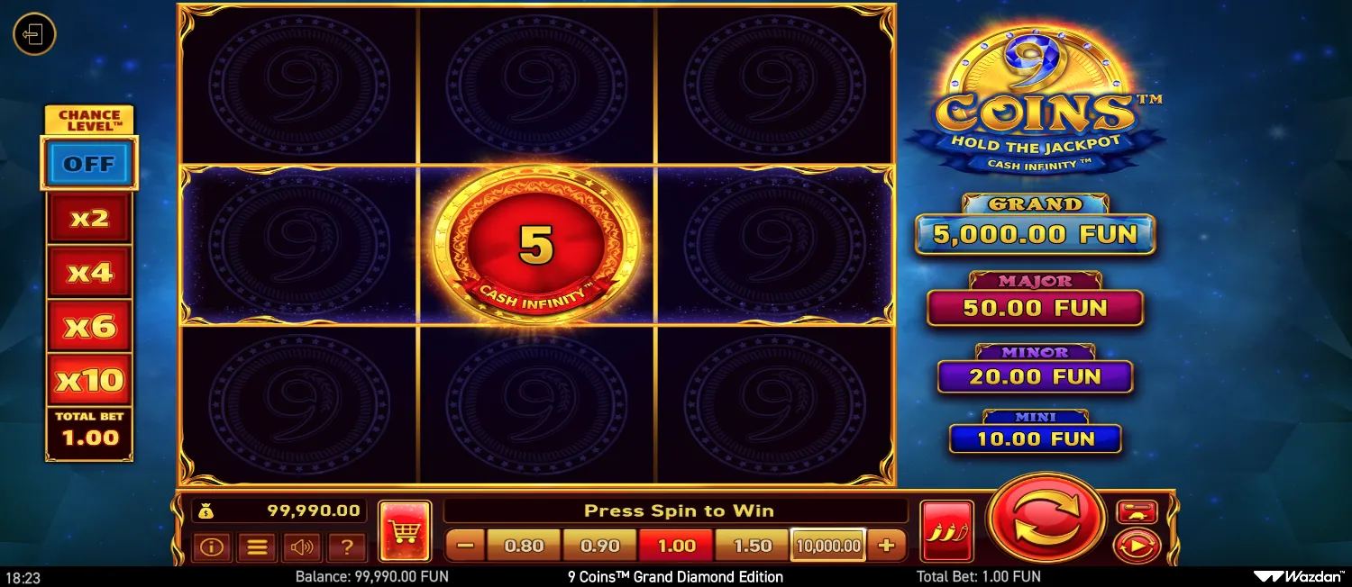 9 Coins Grand Diamond Edition screen 3