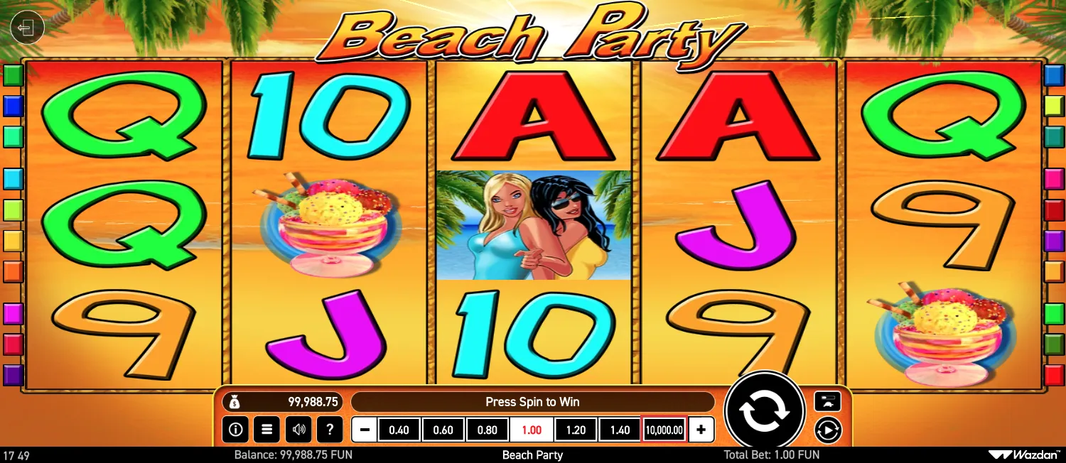 Beach Party screen 4