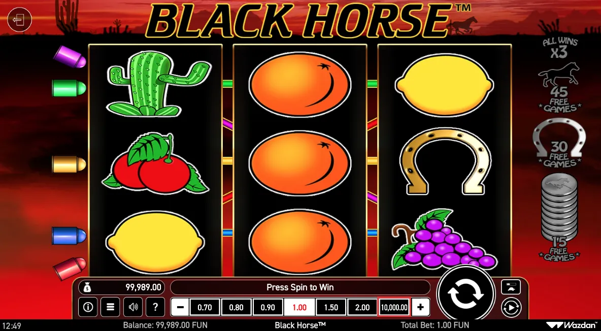 Black Horse screen 3