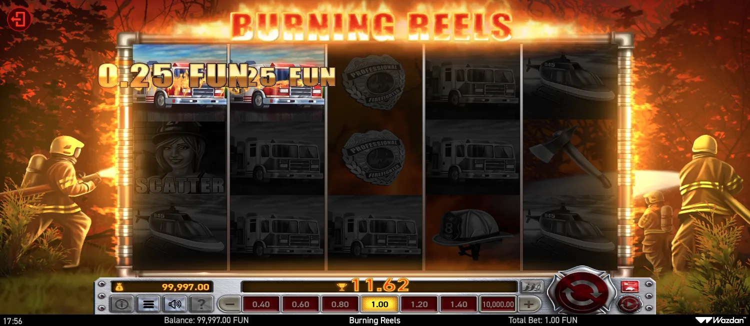 Burning Reels screen 3