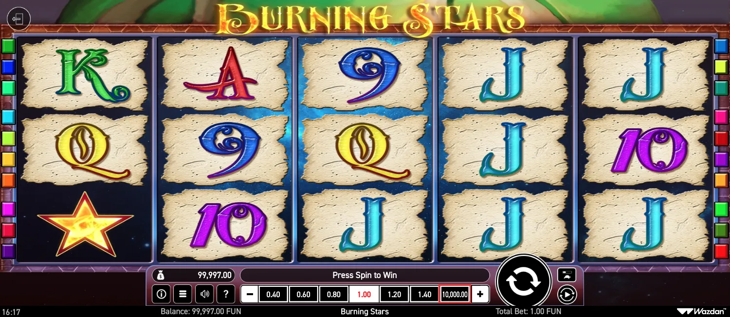 Burning Stars Demo Play 