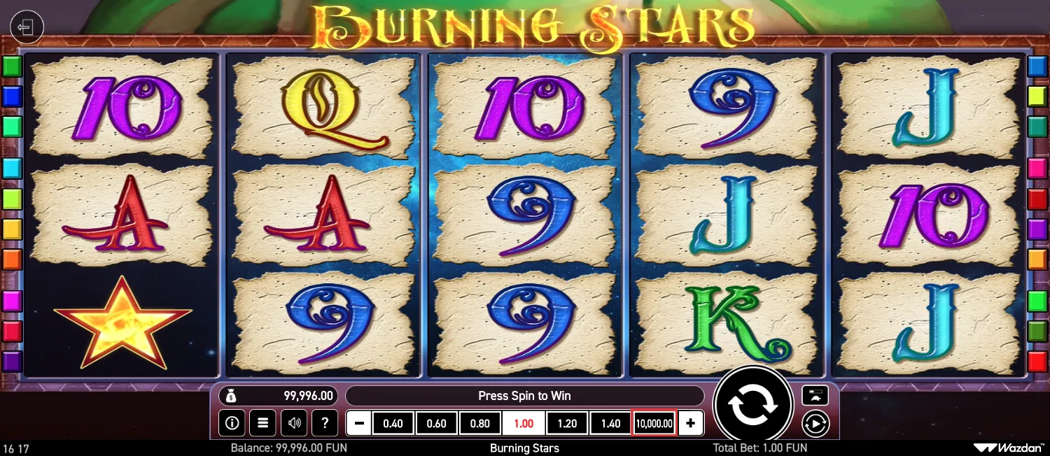 Burning Stars screen 2