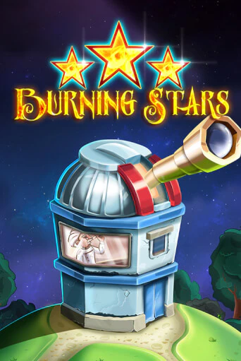 Burning Stars Slot Game Logo by Wazdan