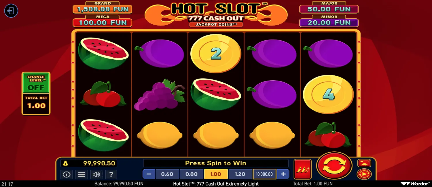 Hot Slot: 777 Cash Out Extremely Light screen 4