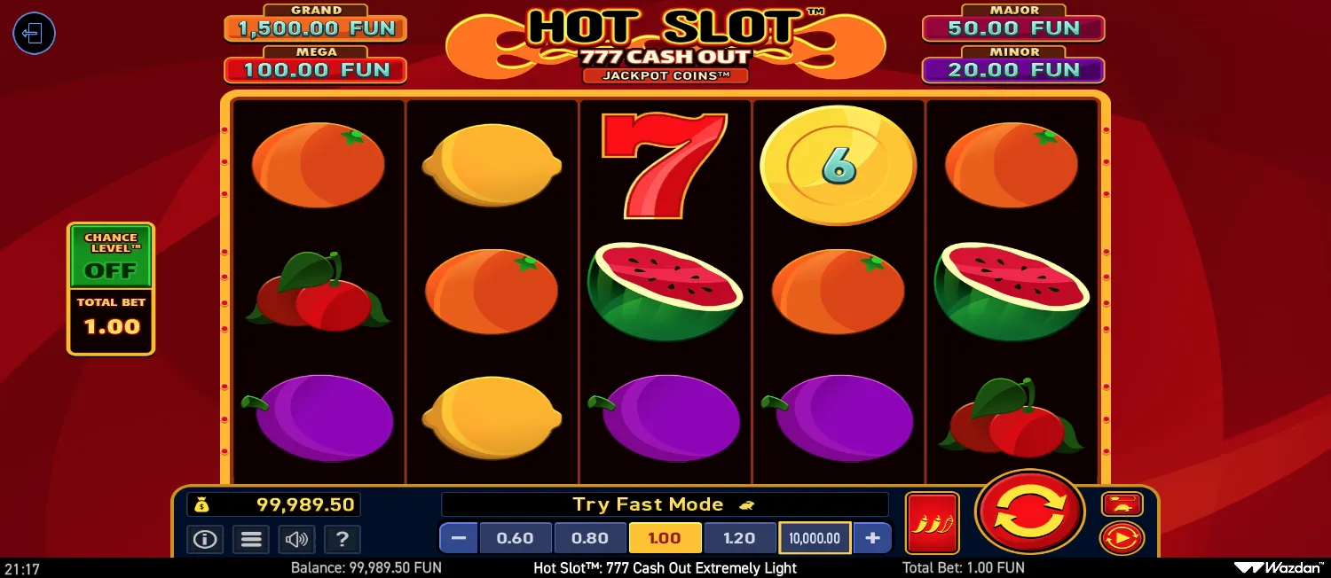 Hot Slot: 777 Cash Out Extremely Light screen 5