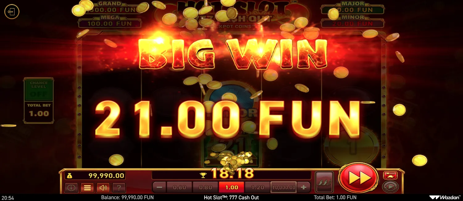 Hot Slot: 777 Cash Out screen 4