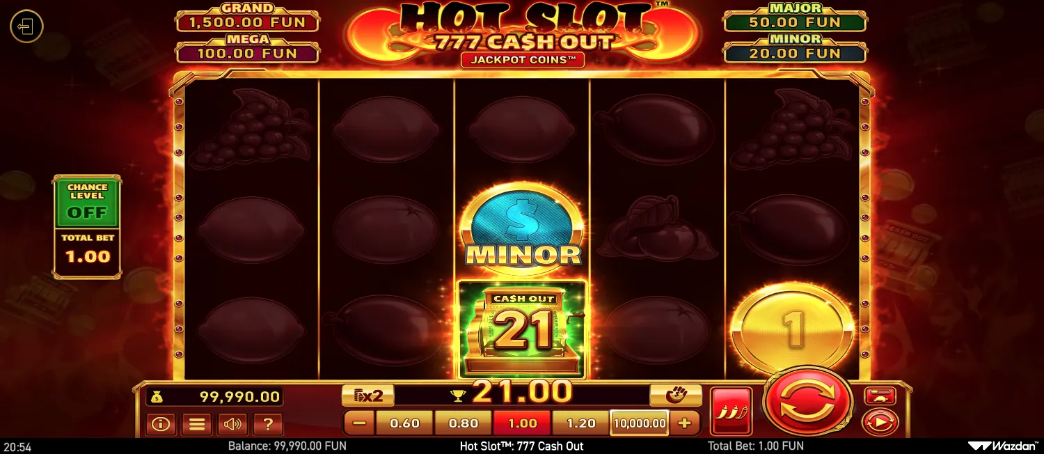 Hot Slot: 777 Cash Out screen 5