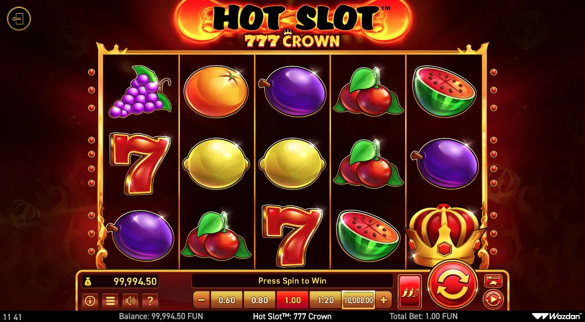 Hot Slot 777 Crown screen 5