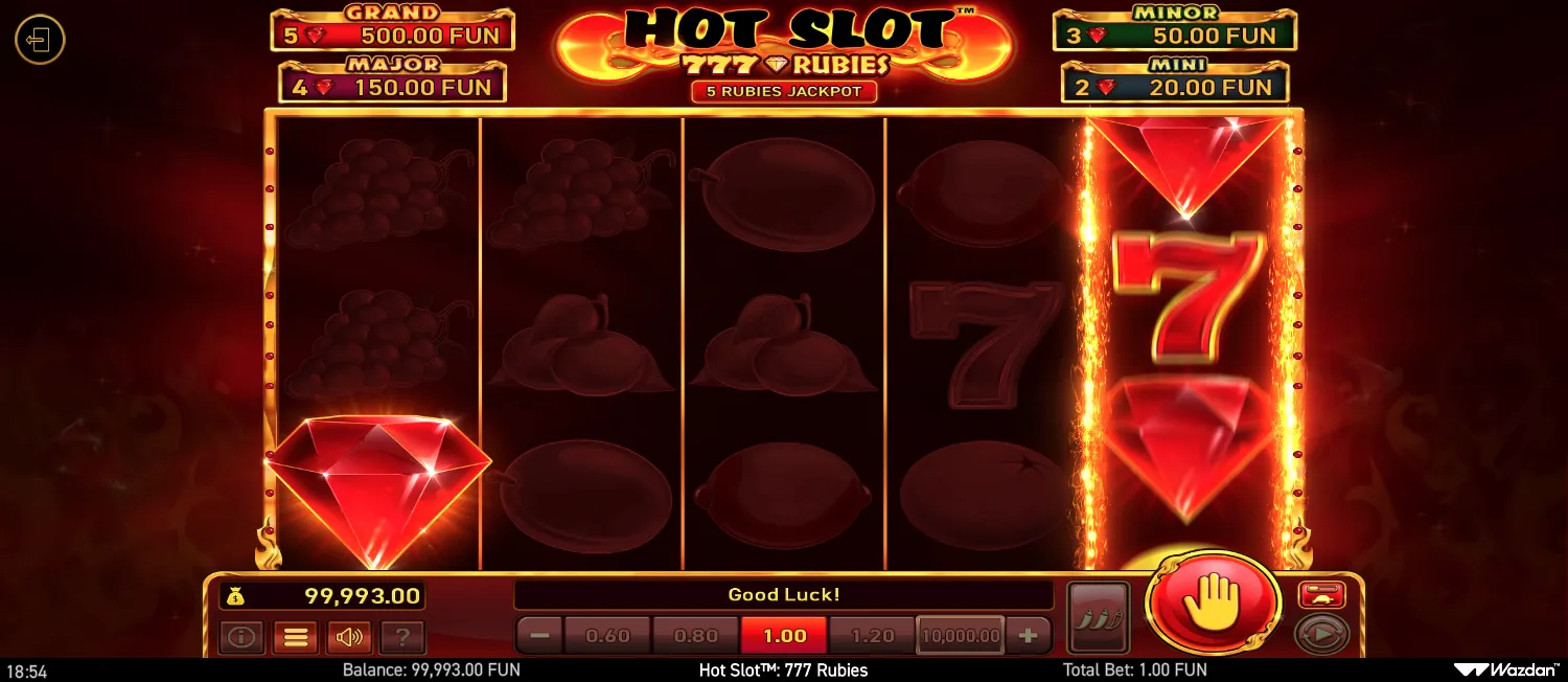 Hot Slot: 777 Rubies screen 3