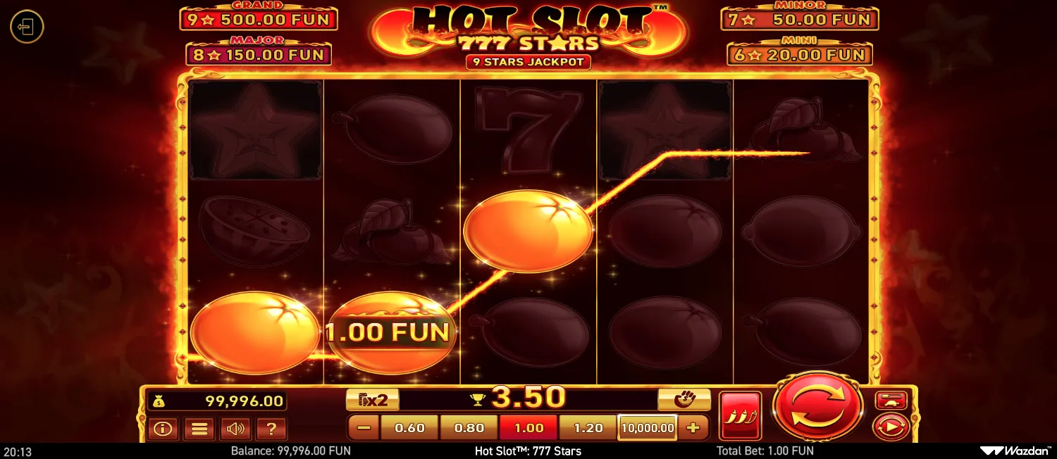 Hot Slot: 777 Stars screen 2