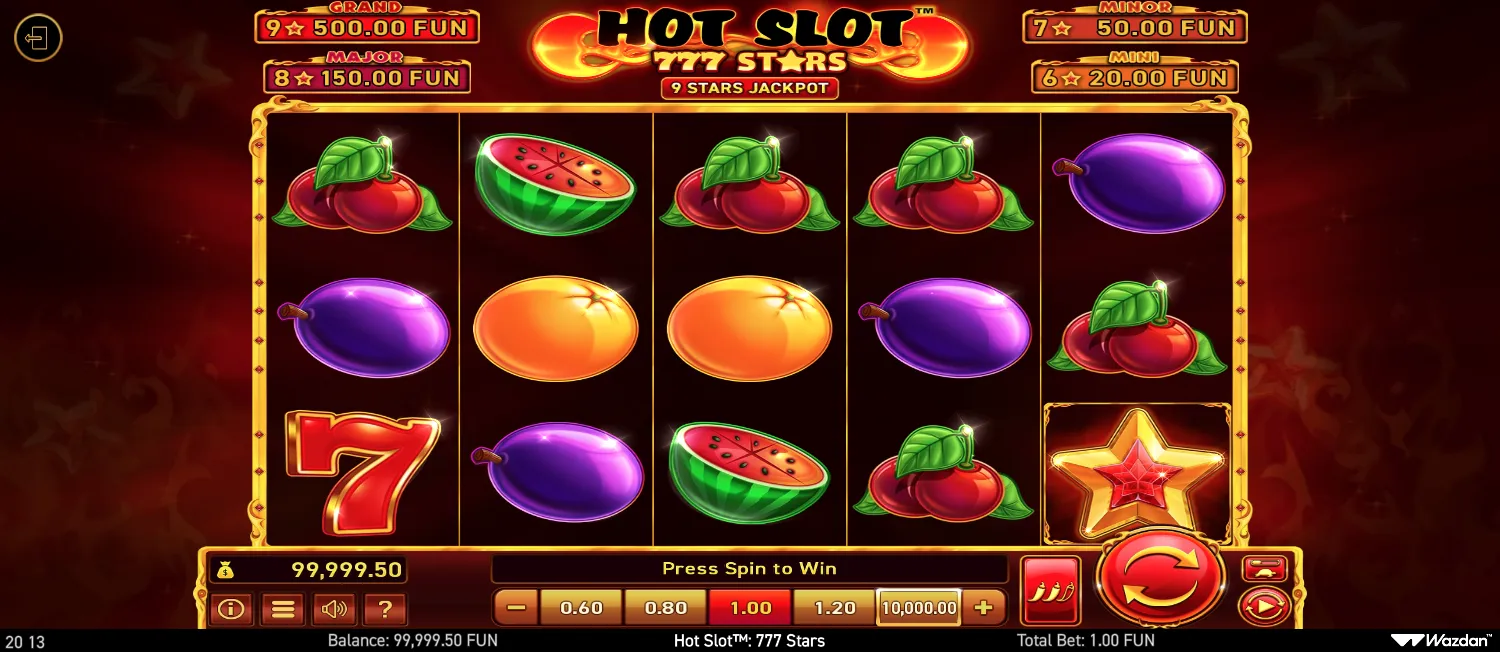 Hot Slot: 777 Stars screen 4