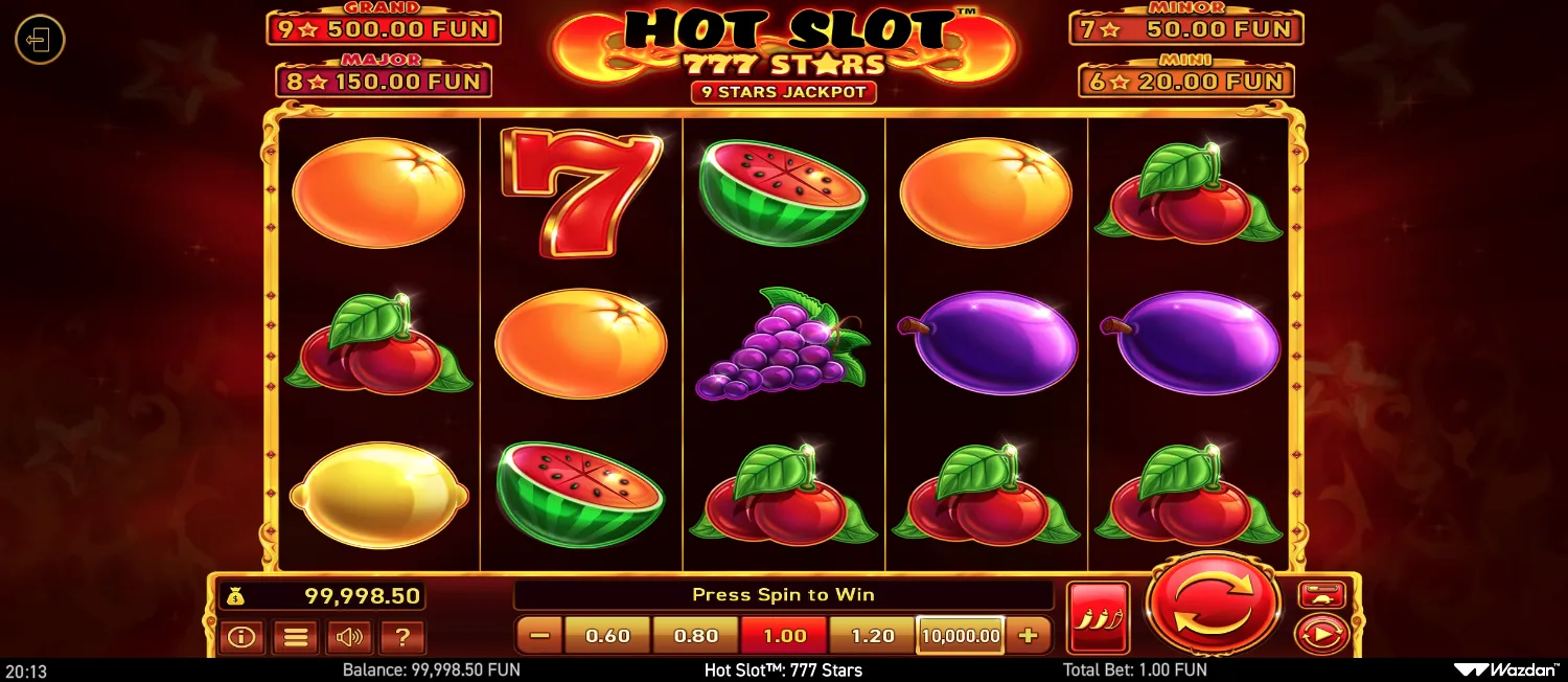 Hot Slot: 777 Stars screen 5