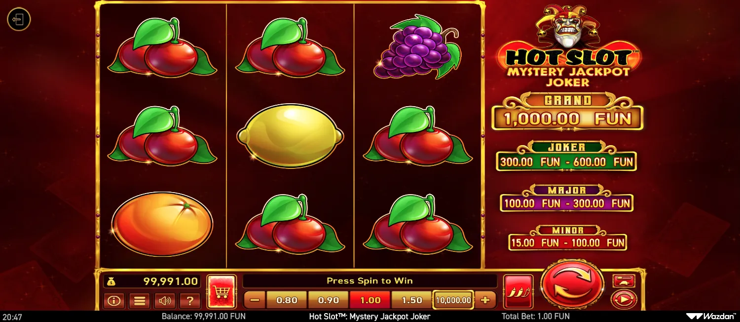 Hot Slot: Mystery Jackpot Joker screen 3