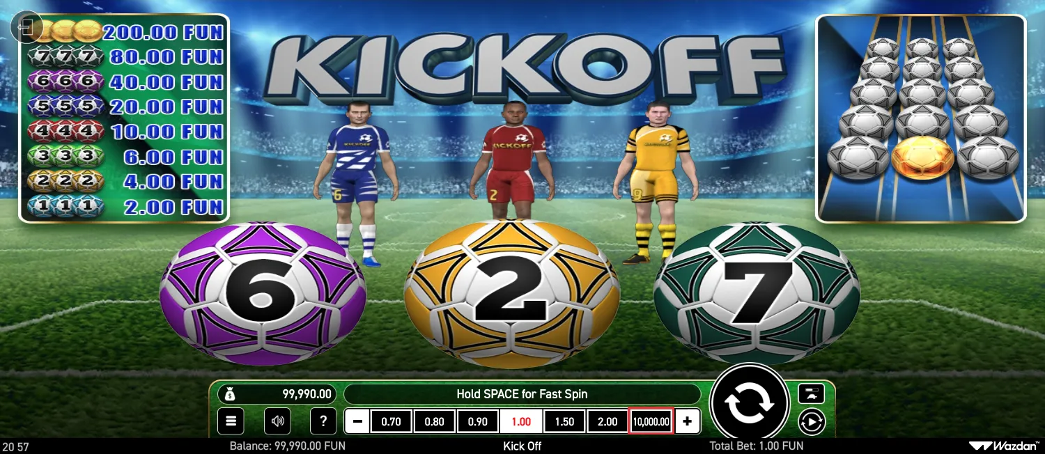 KickOff  screen 2