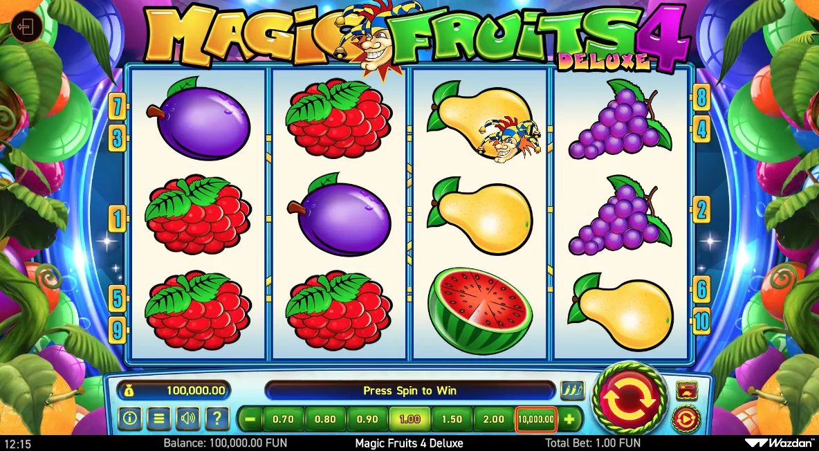 Magic Fruits 4 Deluxe Demo Play 