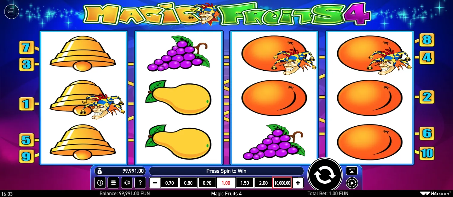 Magic Fruits 4 Demo Play 