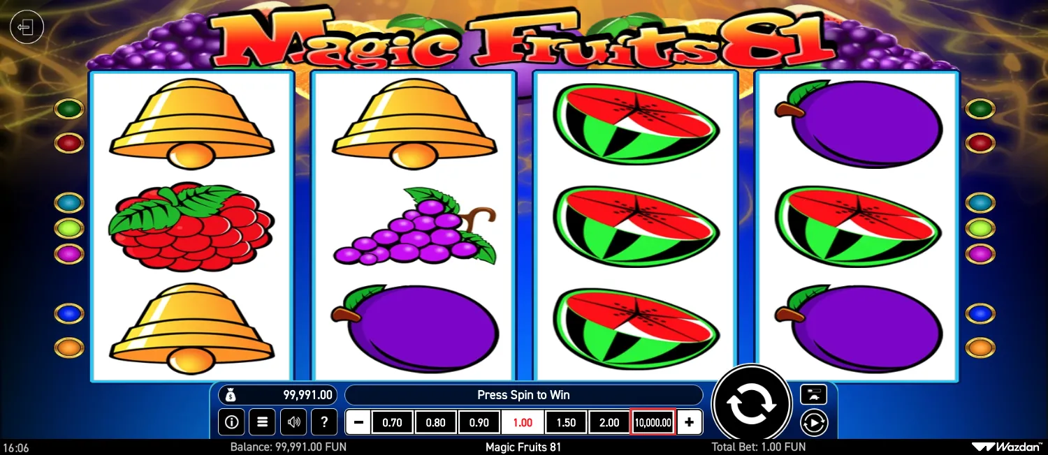 Magic Fruits 81 Demo Play 