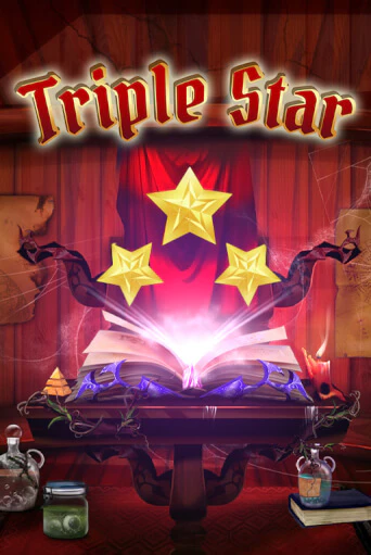 Triple Star Slot Game Logo by Wazdan