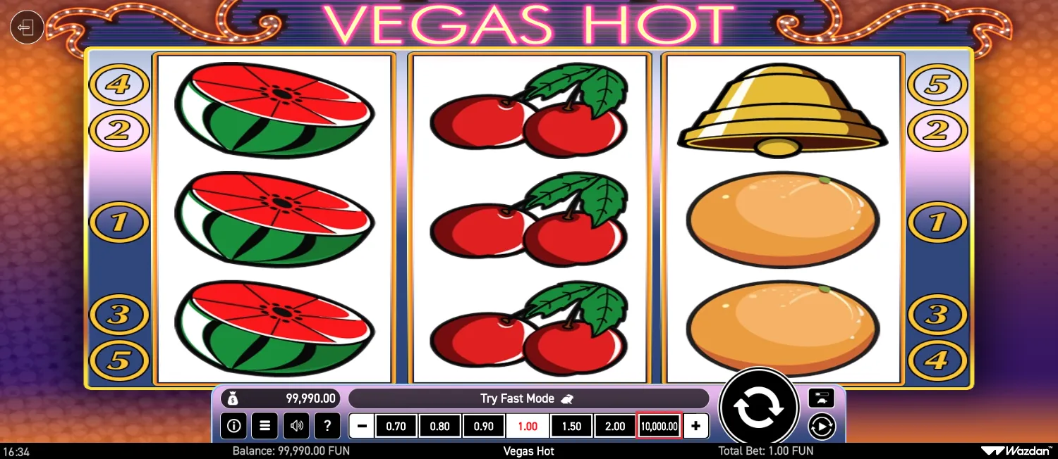 Vegas Hot screen 2