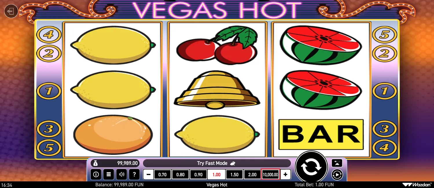 Vegas Hot screen 3