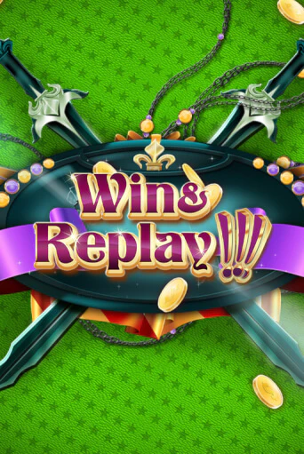 Win And Replay Slot Game Logo by Wazdan