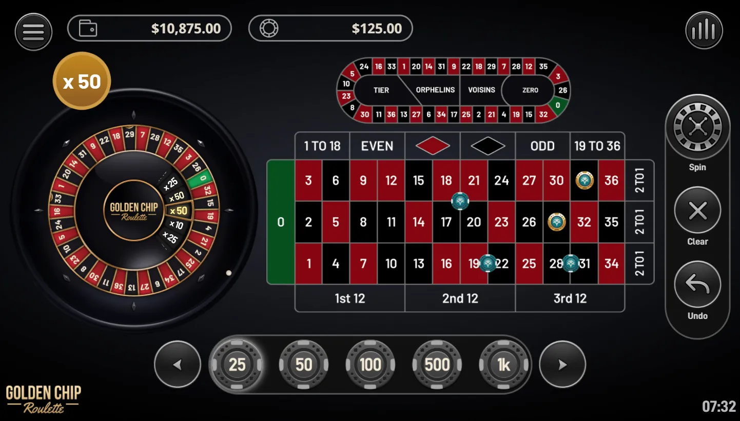 Golden Chip Roulette screen 2