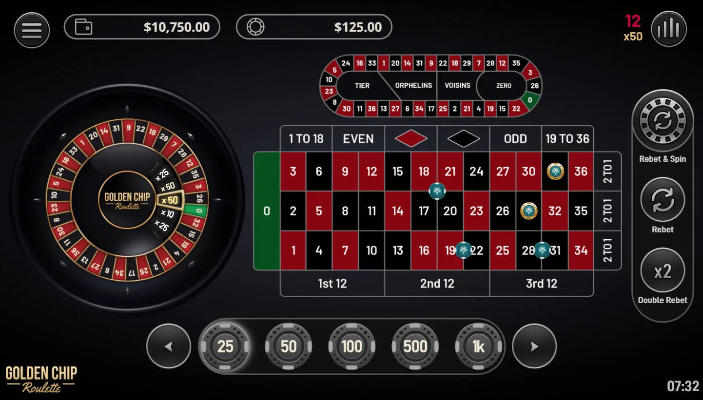 Golden Chip Roulette screen 3