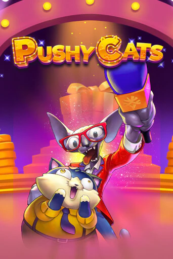 Pushy Cats Slot Game Logo by Yggdrasil