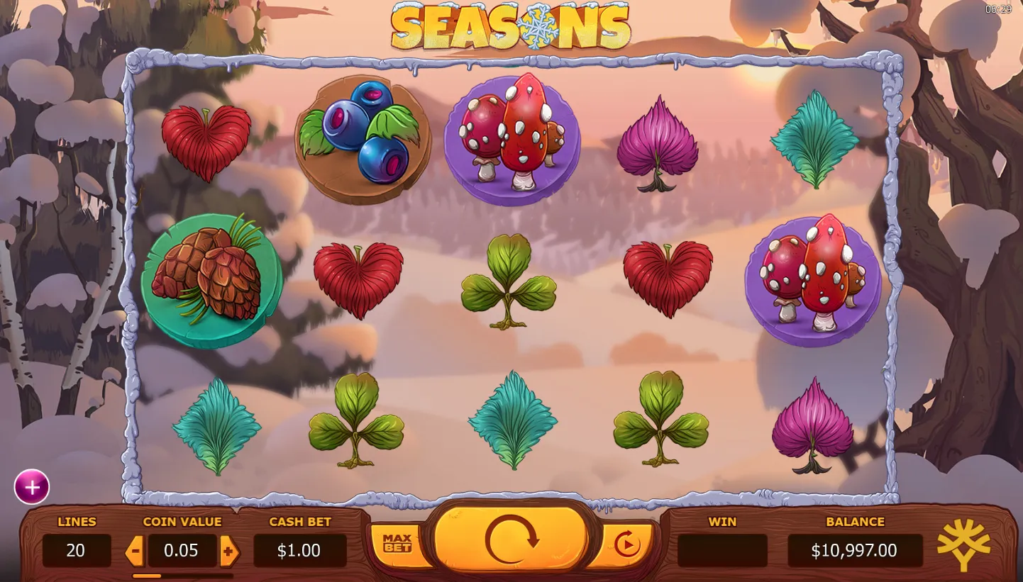 Seasons screen 3