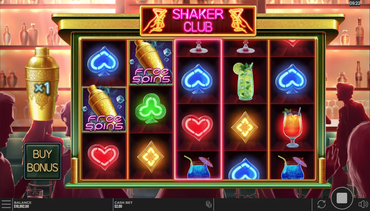 Shaker Club screen 3